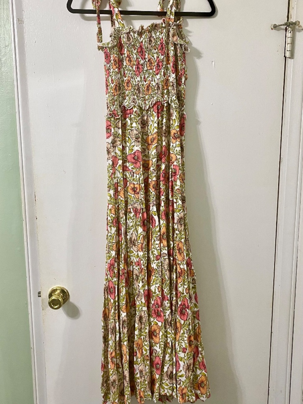 Anthropologie Floral Maxi Summer/Fall Dress XS